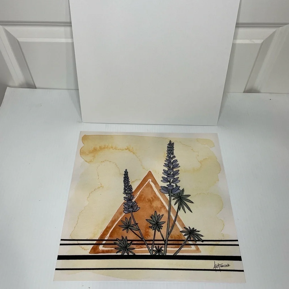 Whiskey Jack Designs Set of 3 Paintings 12x12 Castilleja Lupine Balsamroot